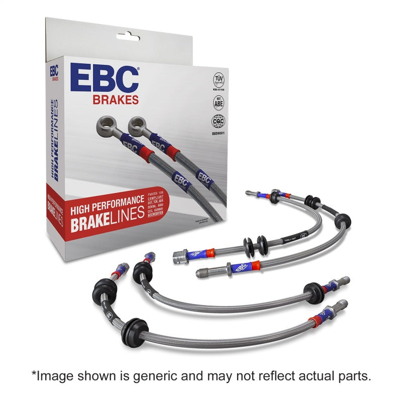 EBC 99-04 Ford Mustang Cobra (4th Gen) 4.6L Stainless Steel Brake Line Kit