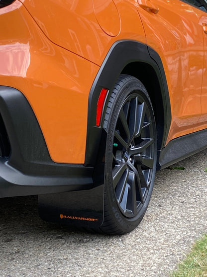 Rally Armor 22-25 Subaru WRX Black UR Mud Flap w/Orange Logo