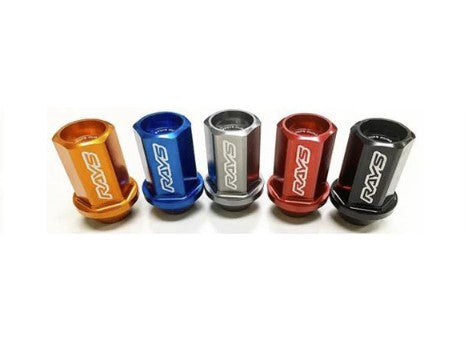 Rays Dura-Nut L42 Straight Type 12X1.25 Lug Nut Set 16 Lug 4 Lock Set - Black