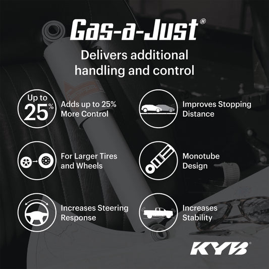 KYB 20-23 Jeep Gladiator / 18-23 Jeep Wrangler Gas-A-Just Monotube Shock - Front