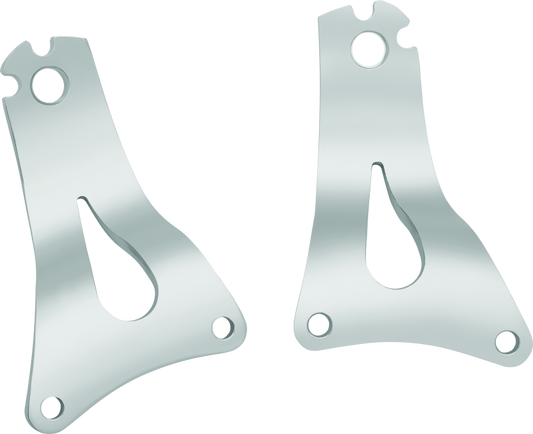 Kuryakyn Fixed Mounts Multi-Purpose Driver &amp; Passenger Backrest 14 and Up Touring Models Chrome