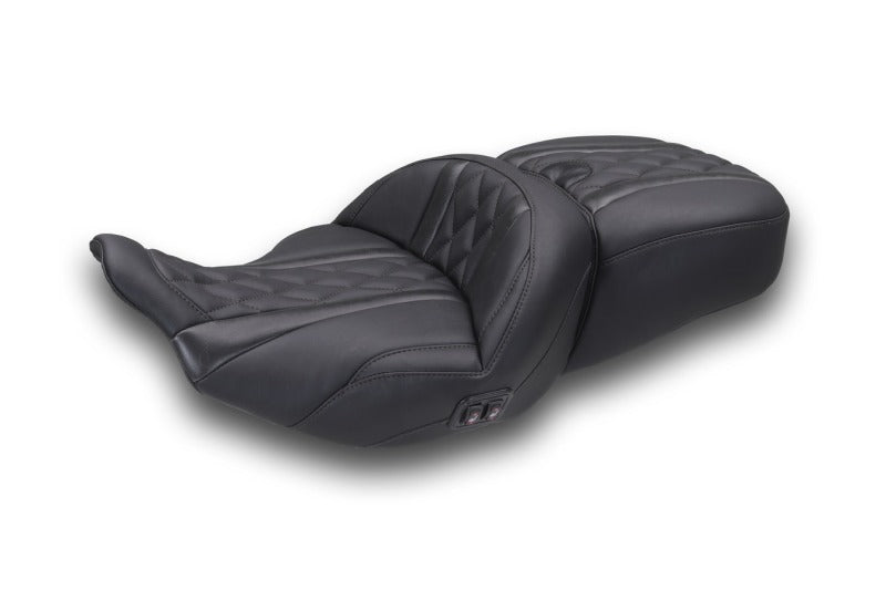 Mustang 23-25 Harley CVO Road Glide (ST) Heated Standard Reach One-Piece, 2 UP Seat Black