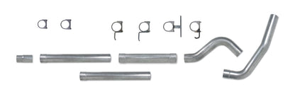 Diamond Eye KIT 4in Catback MFLR RPLCMENT PIPE Single AL: 94-97 FORD 7.3L F250/F350 PWRSTROKE