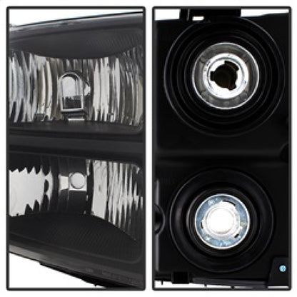 xTune GMC Sierra 07-13 Crystal Headlights Black HD-JH-GSIE07-AM-BK