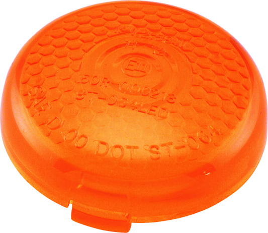 Bikers Choice Replacement Honeycomb Amber Lens For LED Bullet Turn Signal