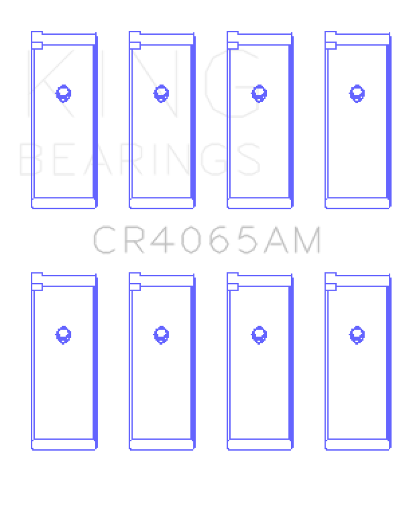 King 91-04 Nissan 146CI/2.4L KA24DE L4/89-97 146CI/2.4L KA24E L4 Rod Bearing Set - Size STD