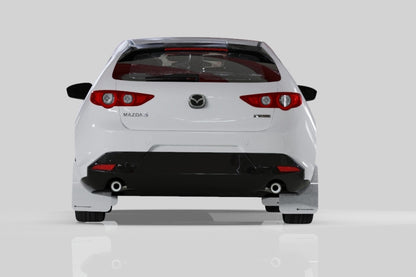 Rally Armor 19-25 Mazda3 Hatchback Red UR Mud Flap w/White Logo