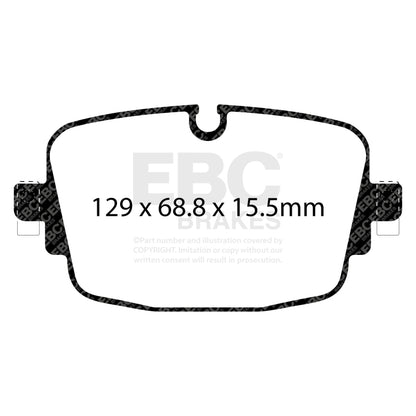 EBC 2020+ Audi RS6 4.0TT Rear Bluestuff Brake Pads