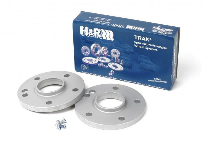 H&R Trak+ 30mm DRA Spacer Bolt Pattern 5/112 Center Bore 66.5 Bolt Thread 14x1.5 - Black
